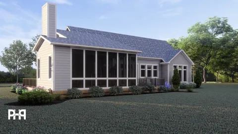 The Maple house plan, exterior view 5